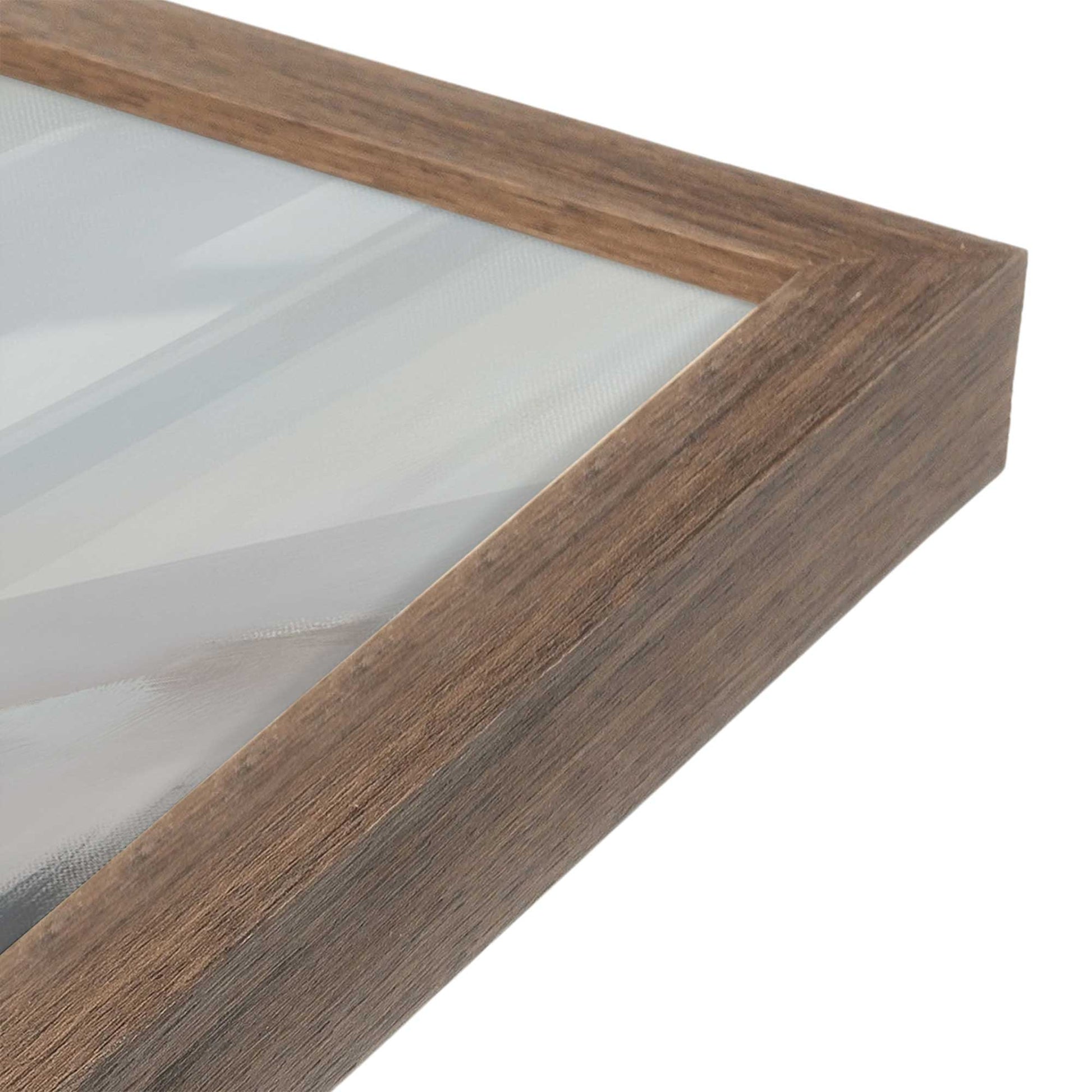[Color:Walnut], Picture of art in a Walnut frame at an angle