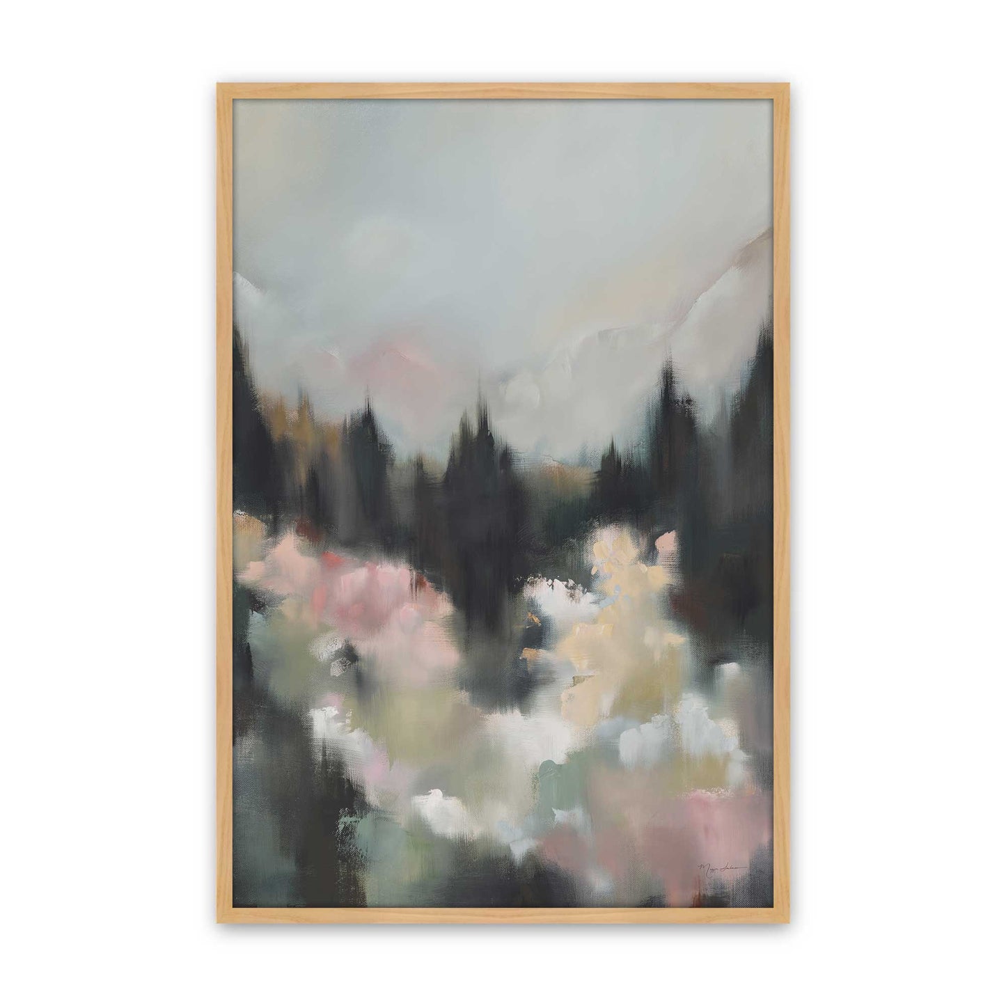 [Color:American Maple], Picture of art in a American Maple frame