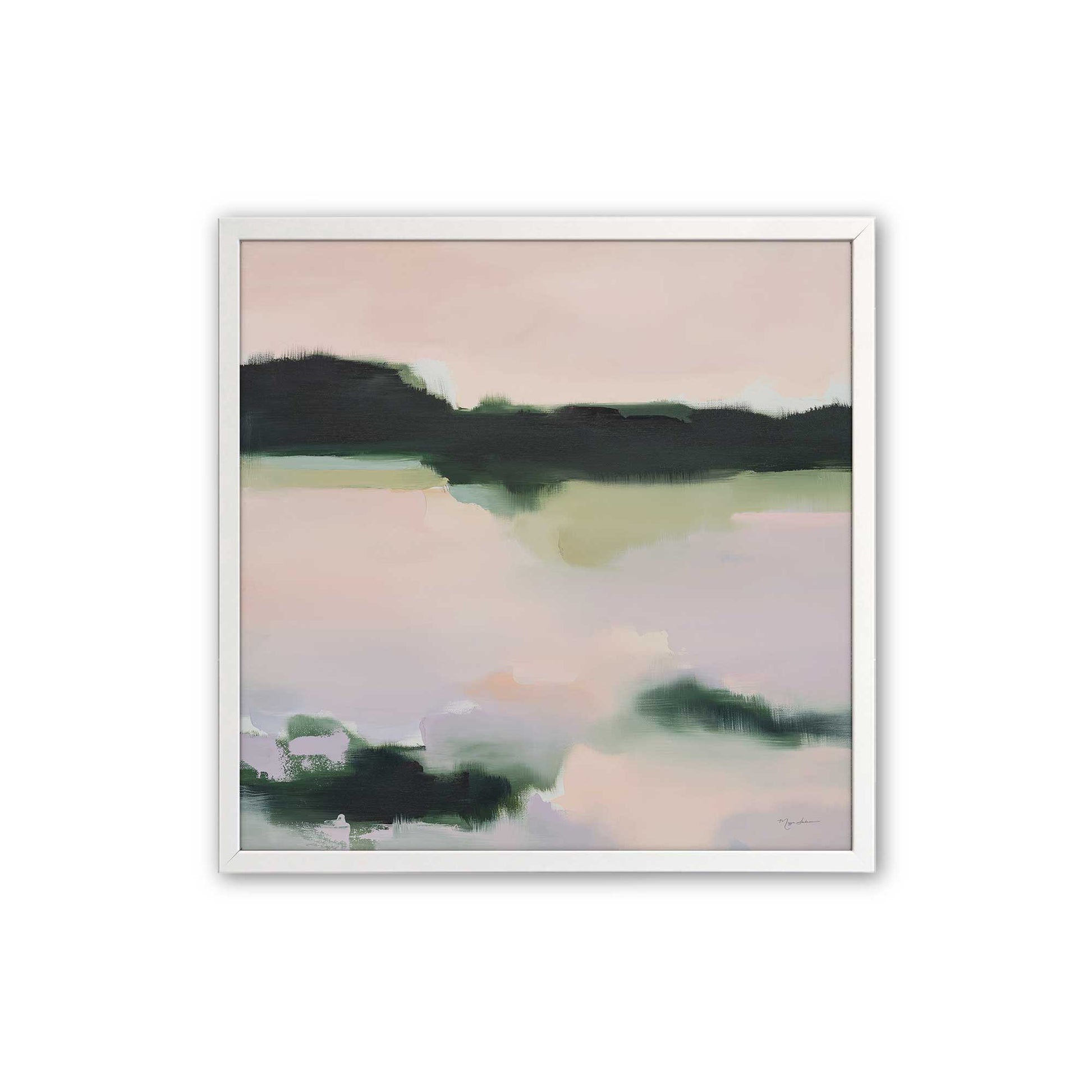 [Color:Opaque White], Picture of art in a Opaque White frame