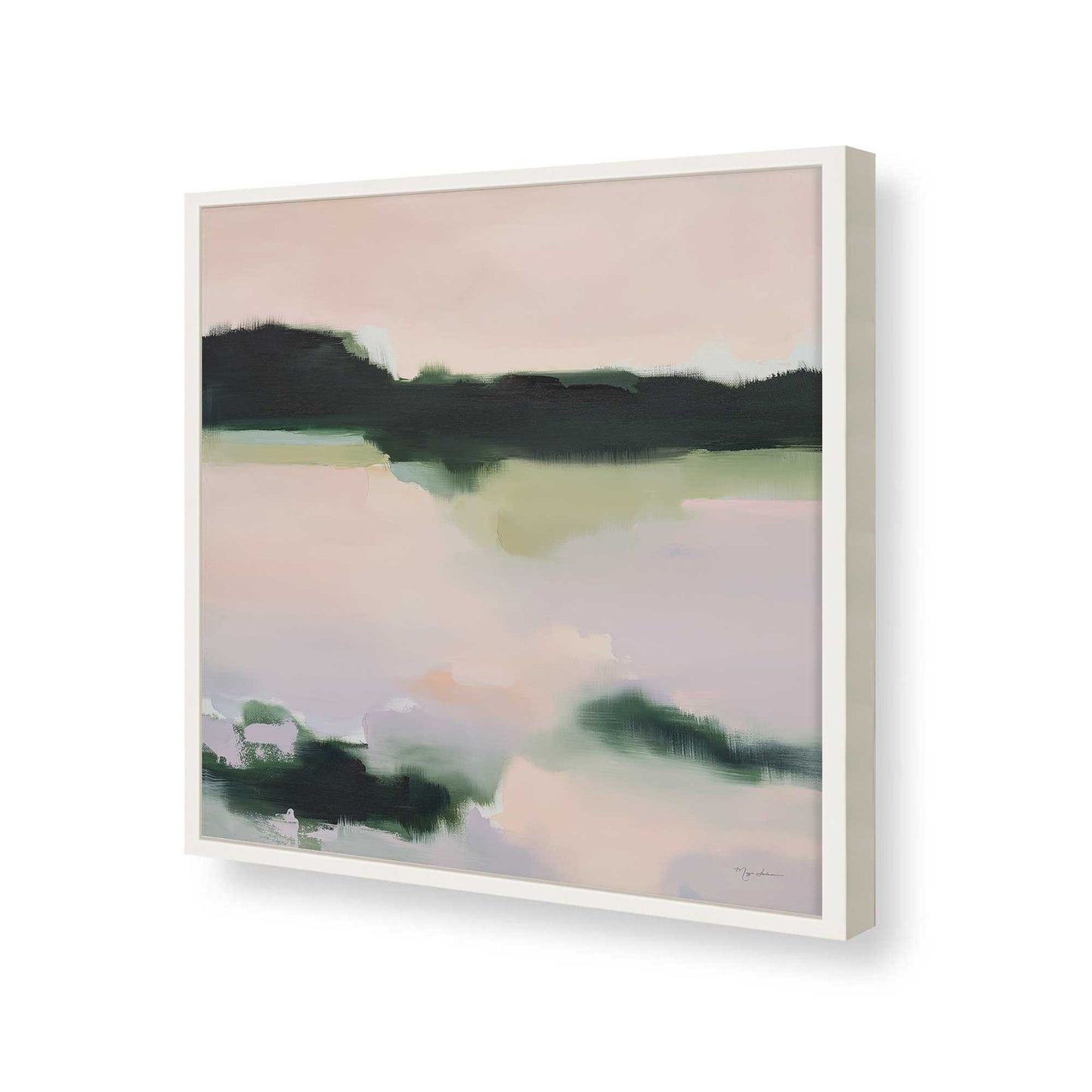 [Color:Opaque White], Picture of art in a Opaque White frame of the corner