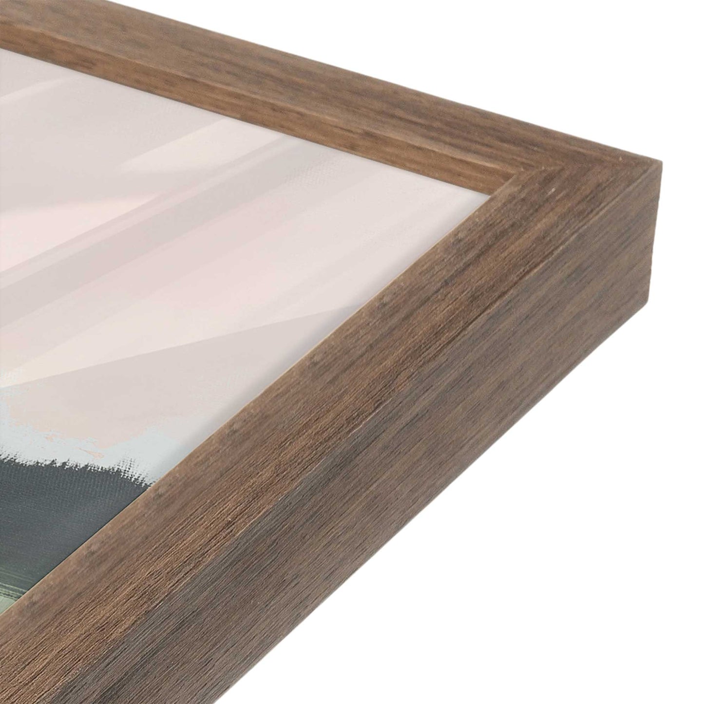 [Color:Walnut], Picture of art in a Walnut frame at an angle