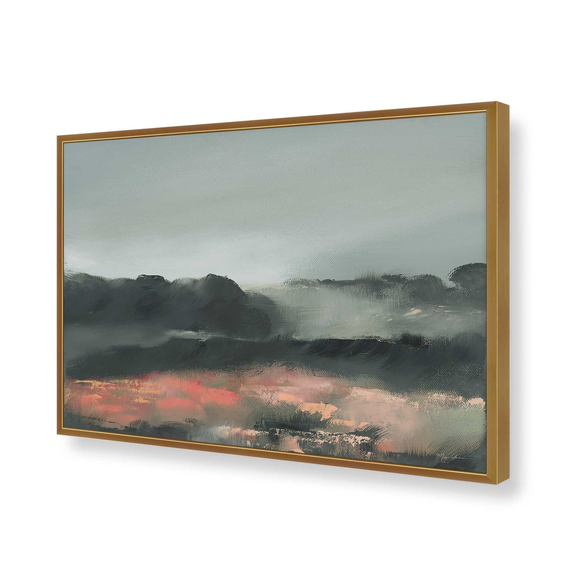 [Color:Polished Gold], Picture of art in a Polished Gold frame of the corner