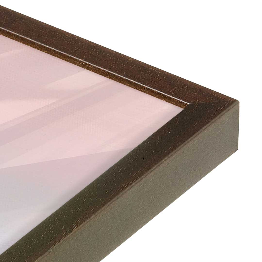 [Color:Espresso], Picture of art in a Espresso frame at an angle