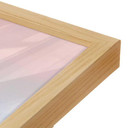 [Color:American Maple], Picture of art in a American Maple frame at an angle