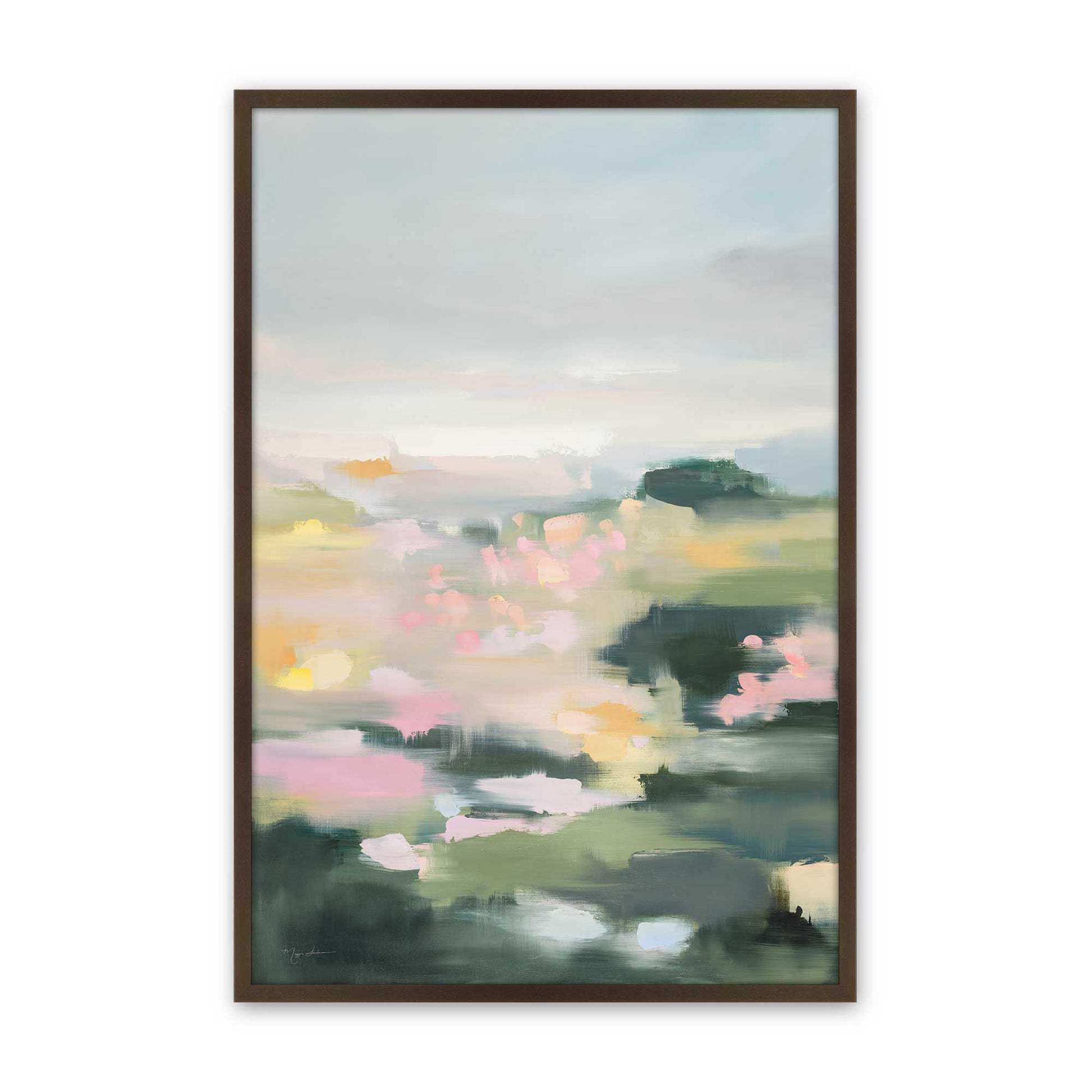 [Color:Brown], Picture of art in a Brown frame
