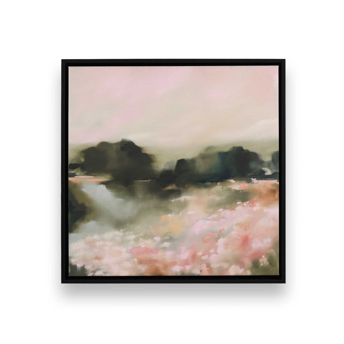 [Color:Satin Black], Picture of art in a Satin Black frame