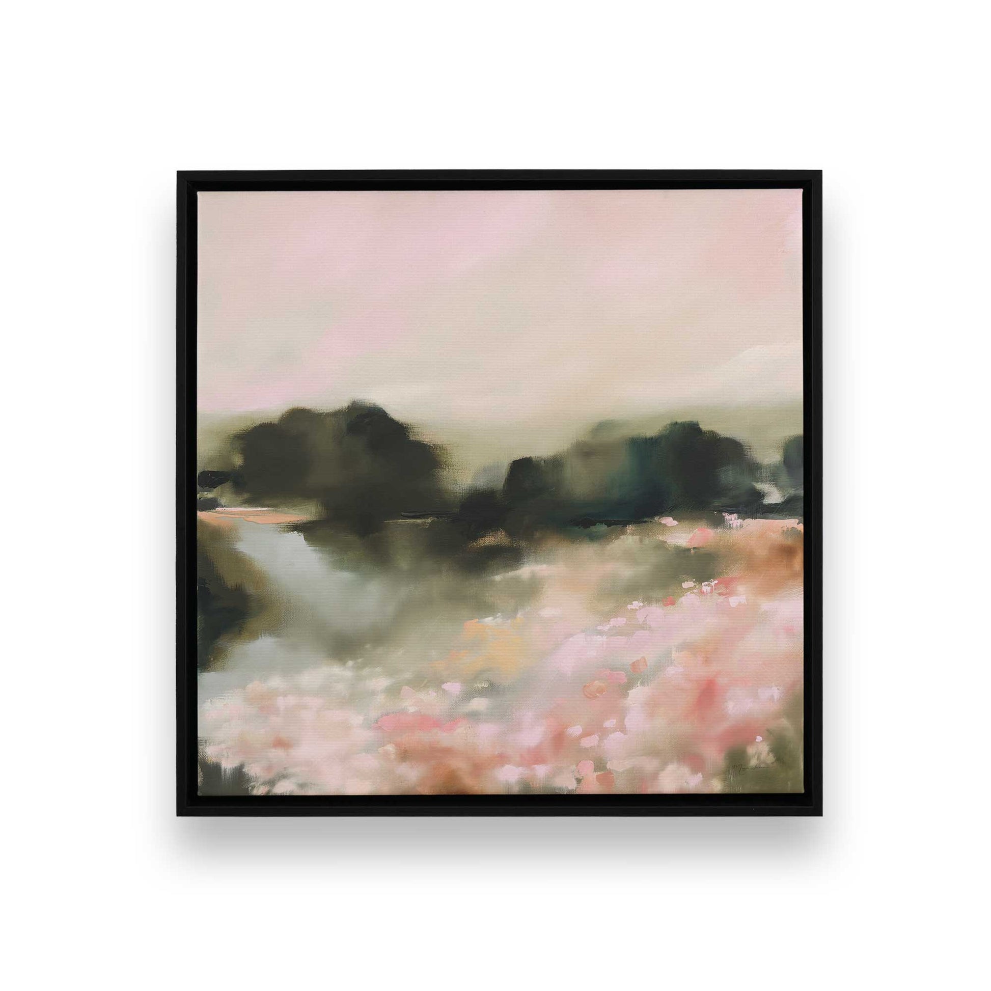 [Color:Satin Black], Picture of art in a Satin Black frame