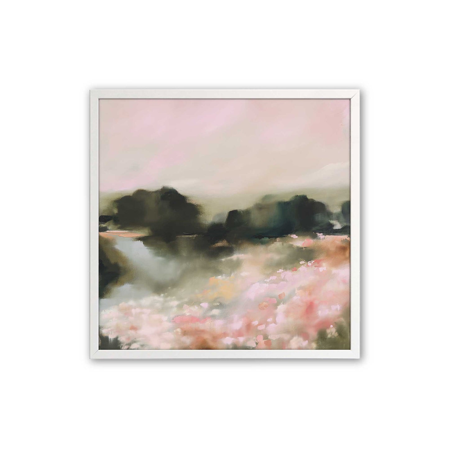 [Color:Opaque White], Picture of art in a Opaque White frame