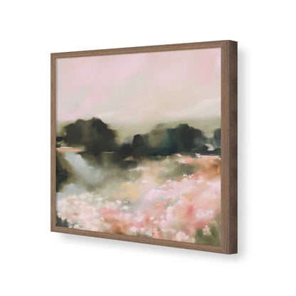 [Color:Walnut], Picture of art in a Walnut frame of the corner