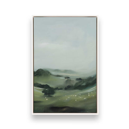 [Color:Opaque White], Picture of art in a White frame