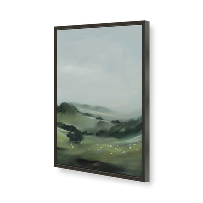 [Color:Satin Black], Picture of art in a Satin Black frame of the corner