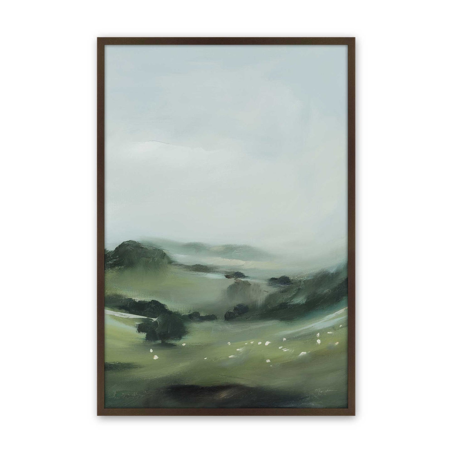 [Color:Brown], Picture of art in a Brown frame