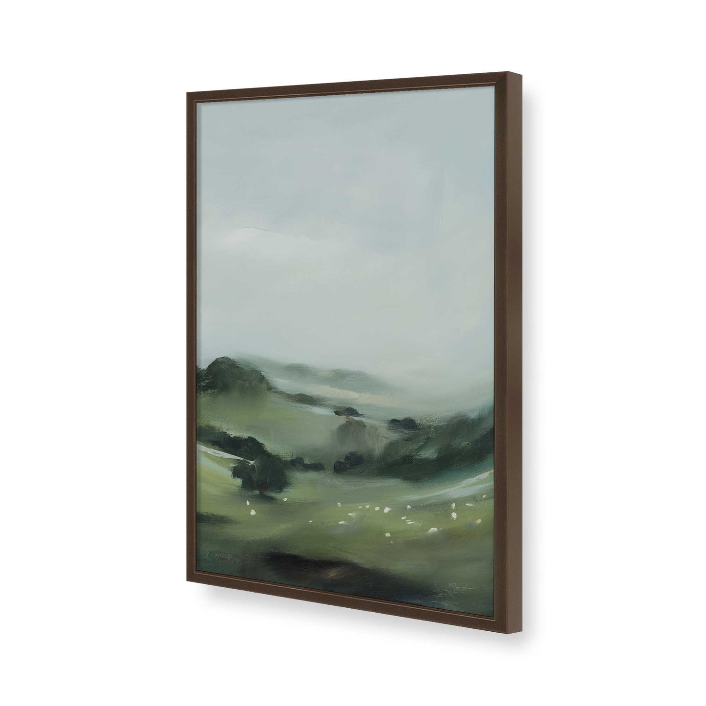 [Color:Belvinder Brown], Picture of art in a Belvinder Brown frame of the corner