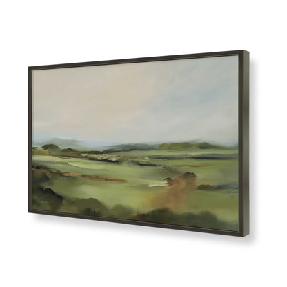 [Color:Satin Black], Picture of art in a Satin Black frame of the corner
