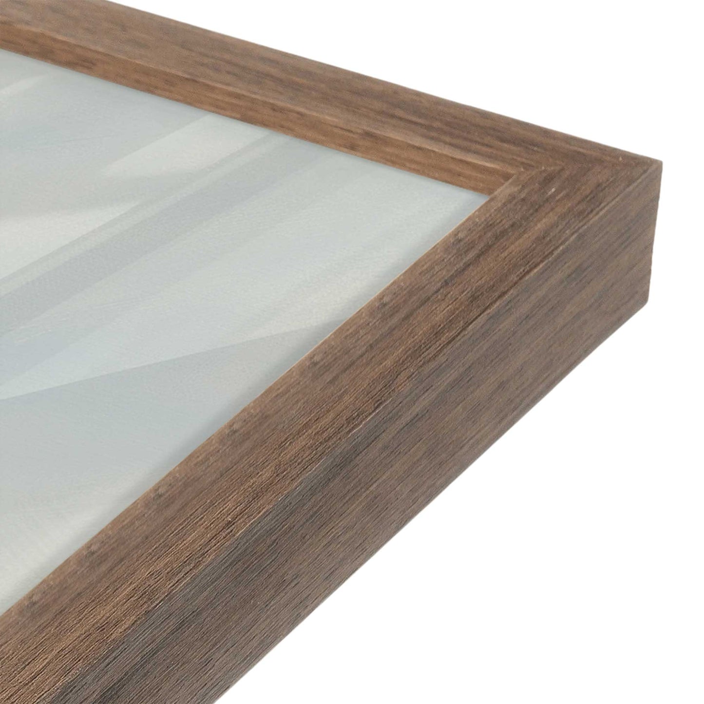 [Color:Walnut], Picture of art in a Walnut frame at an angle