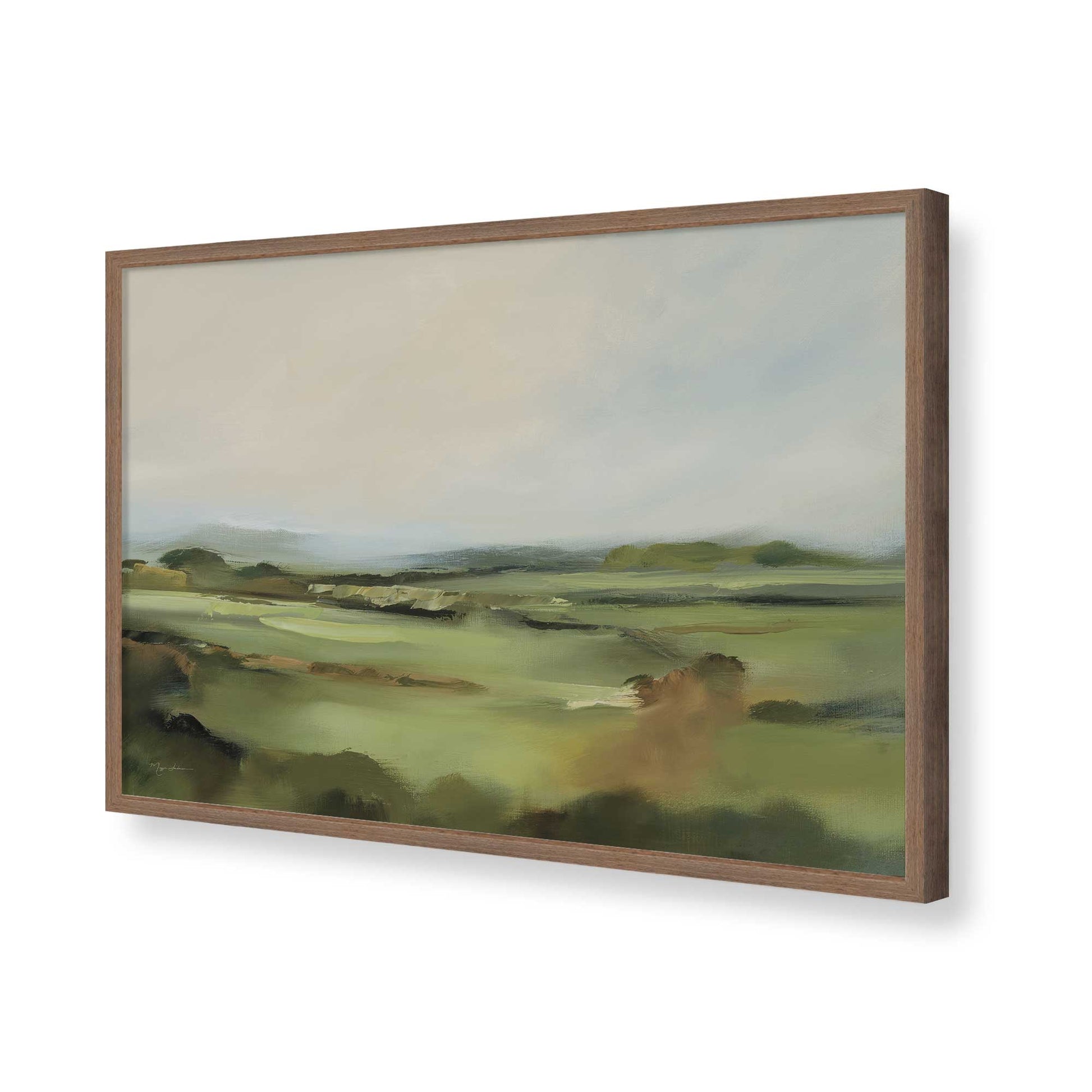 [Color:Walnut], Picture of art in a Walnut frame of the corner