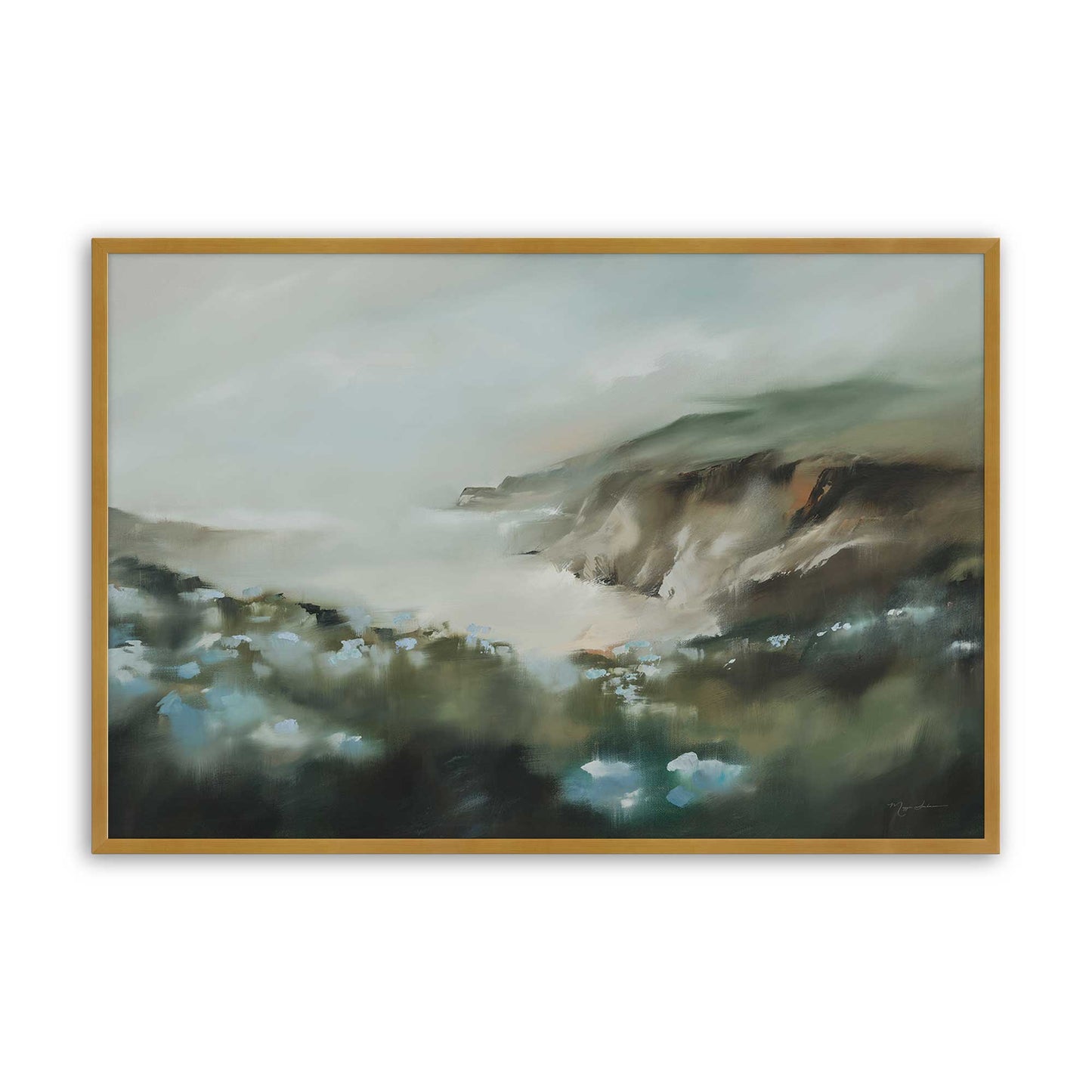 [Color:Polished Gold], Picture of art in a Polished Gold frame