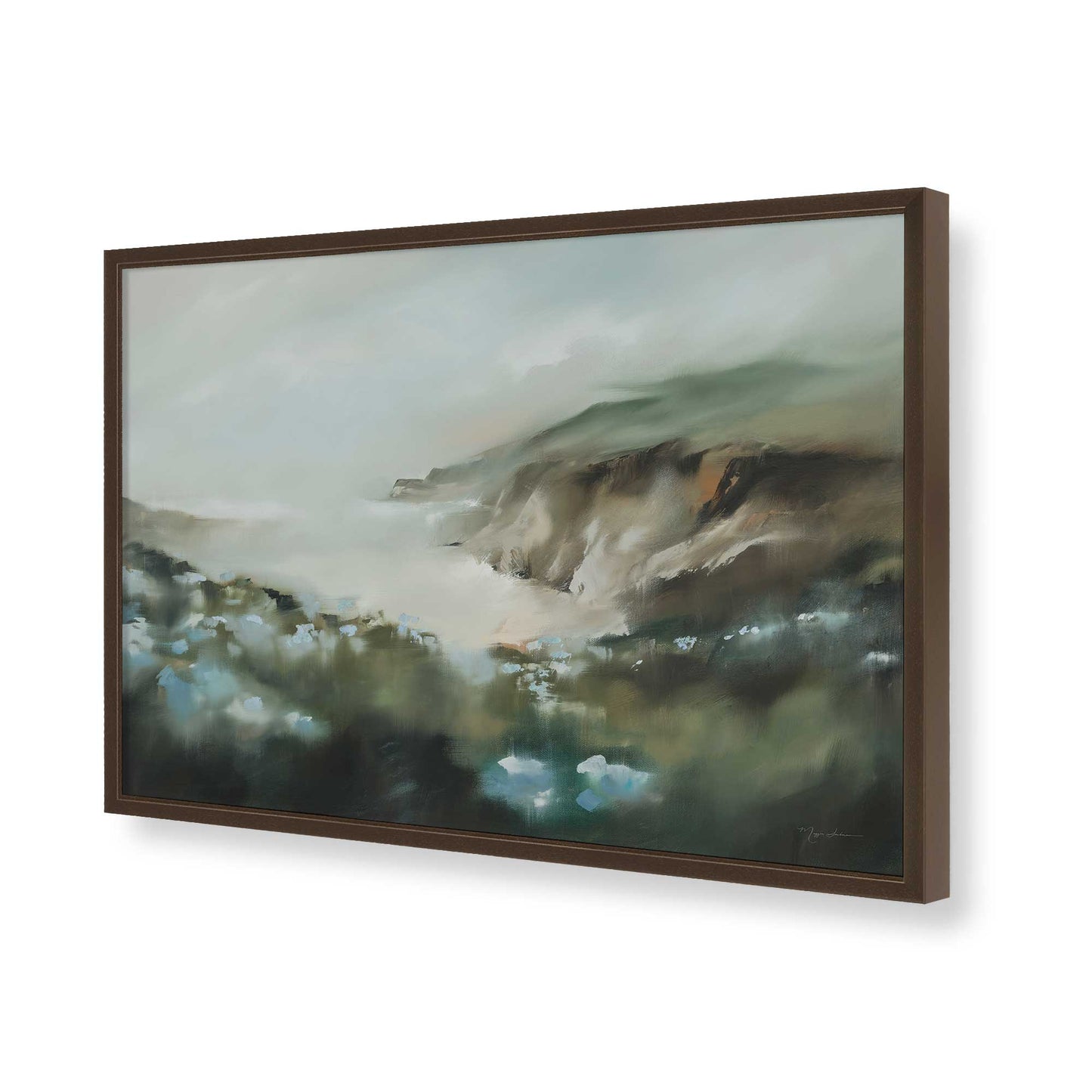 [Color:Belvinder Brown], Picture of art in a Belvinder Brown frame of the corner