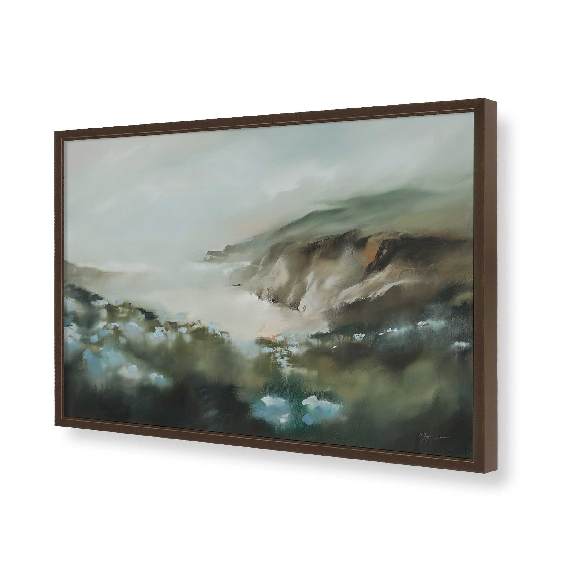 [Color:Belvinder Brown], Picture of art in a Belvinder Brown frame of the corner