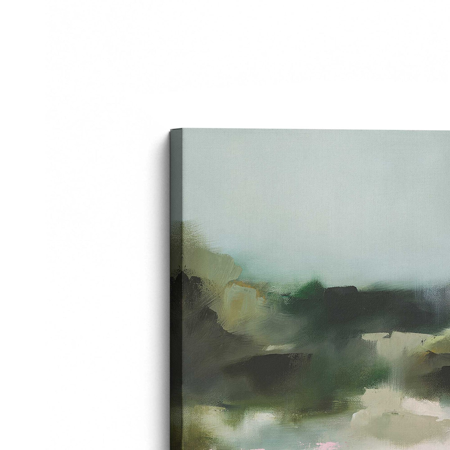 [Color:Stretched Canvas], Picture of the corner of the art
