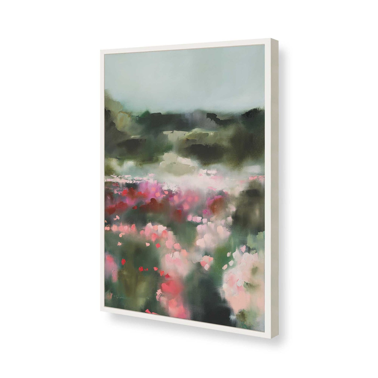 [Color:Opaque White], Picture of art in a Opaque White frame of the corner
