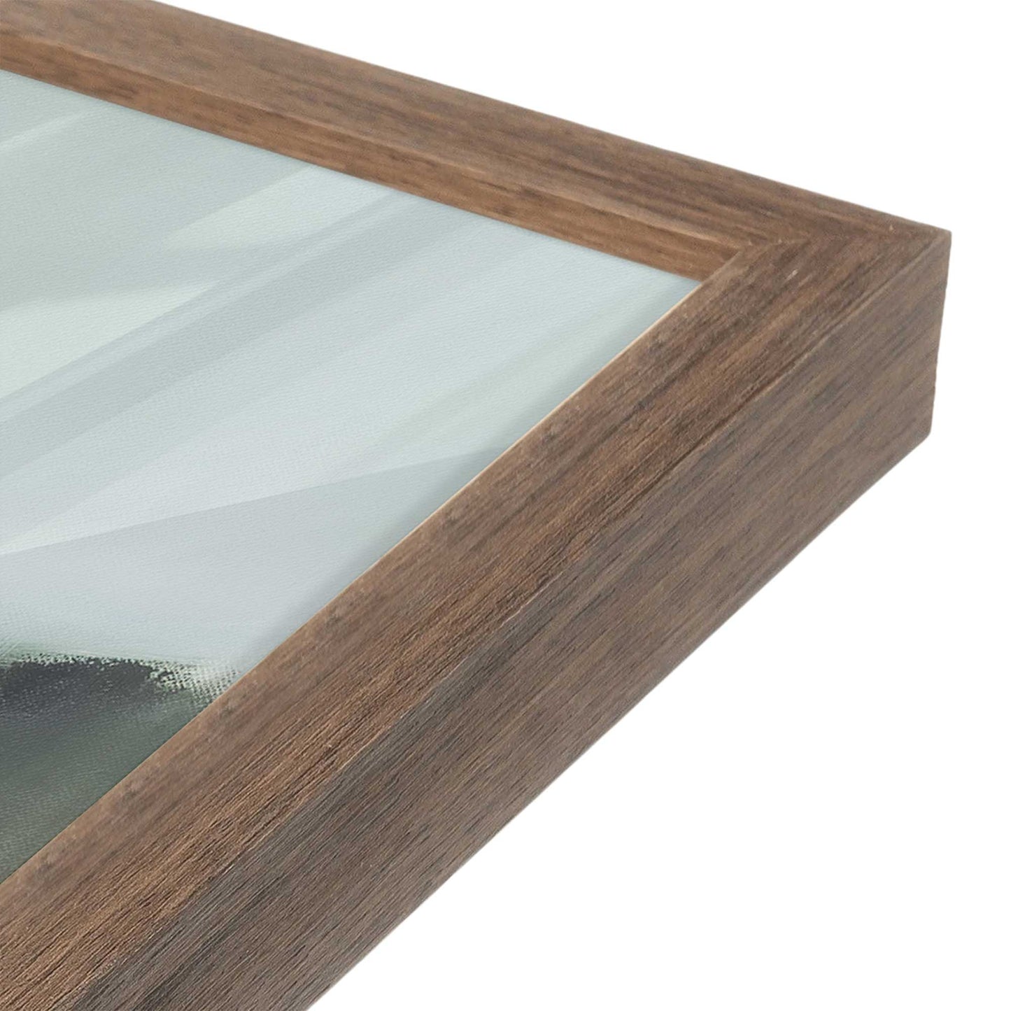 [Color:Walnut], Picture of art in a Walnut frame at an angle