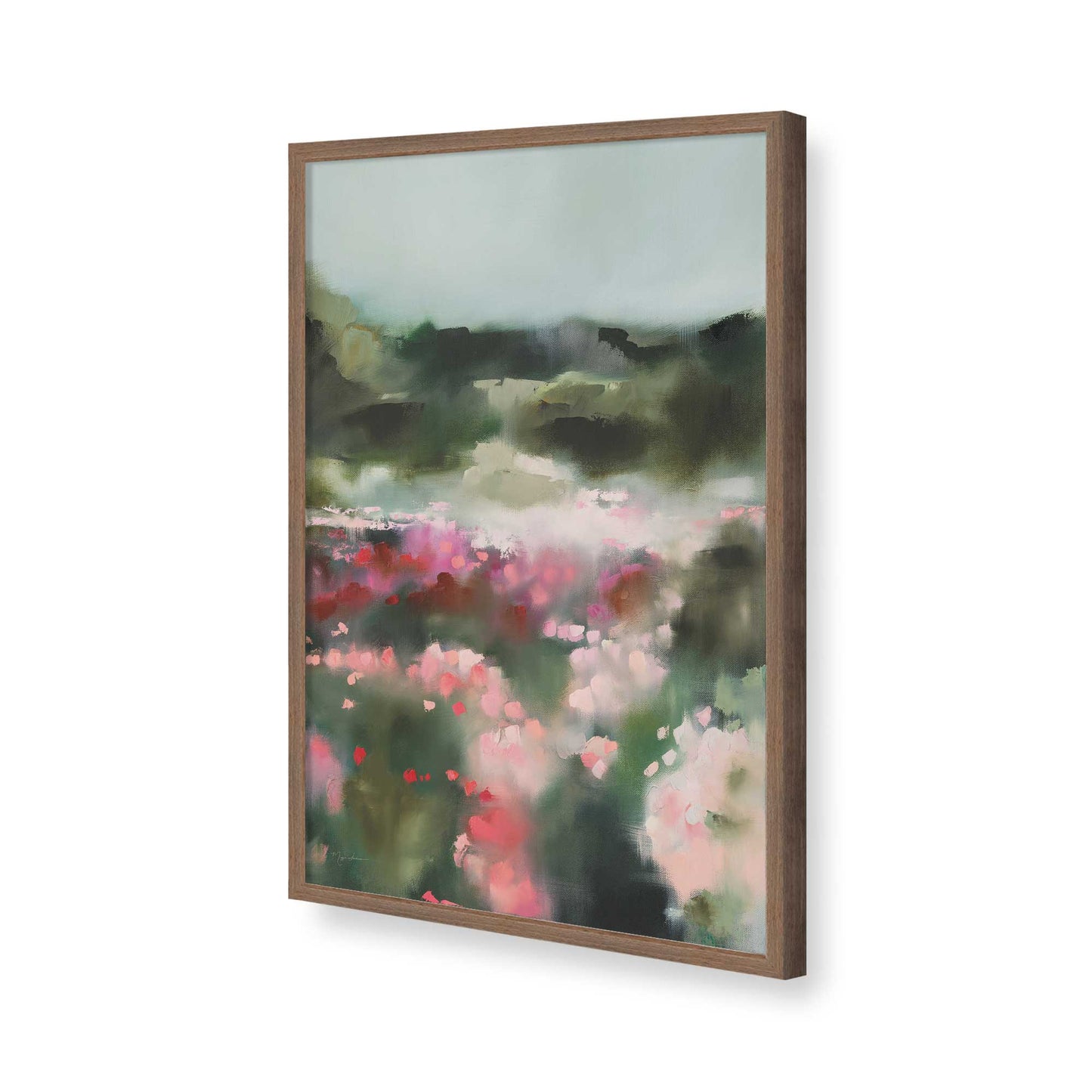 [Color:Walnut], Picture of art in a Walnut frame of the corner