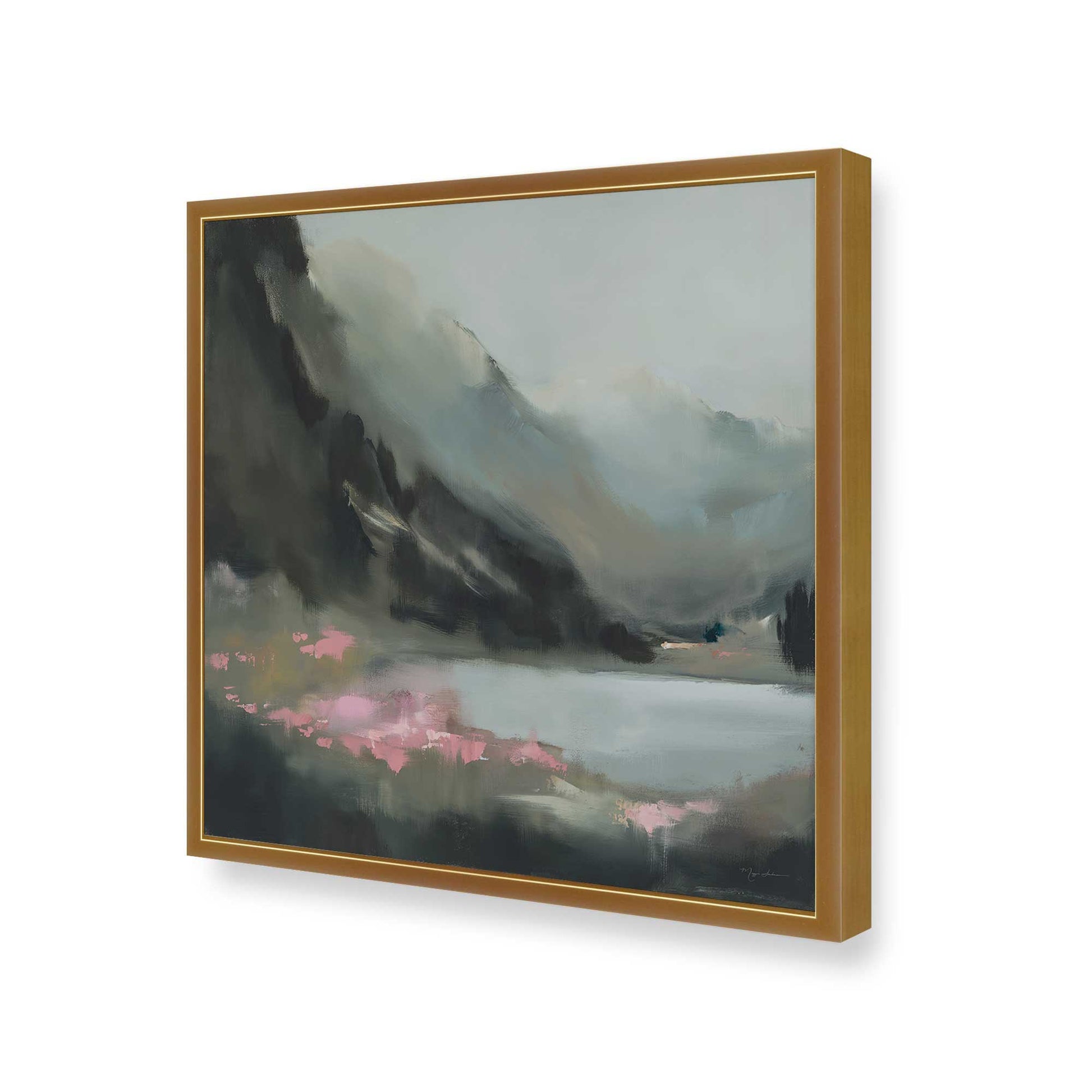 [Color:Polished Gold], Picture of art in a Polished Gold frame of the corner