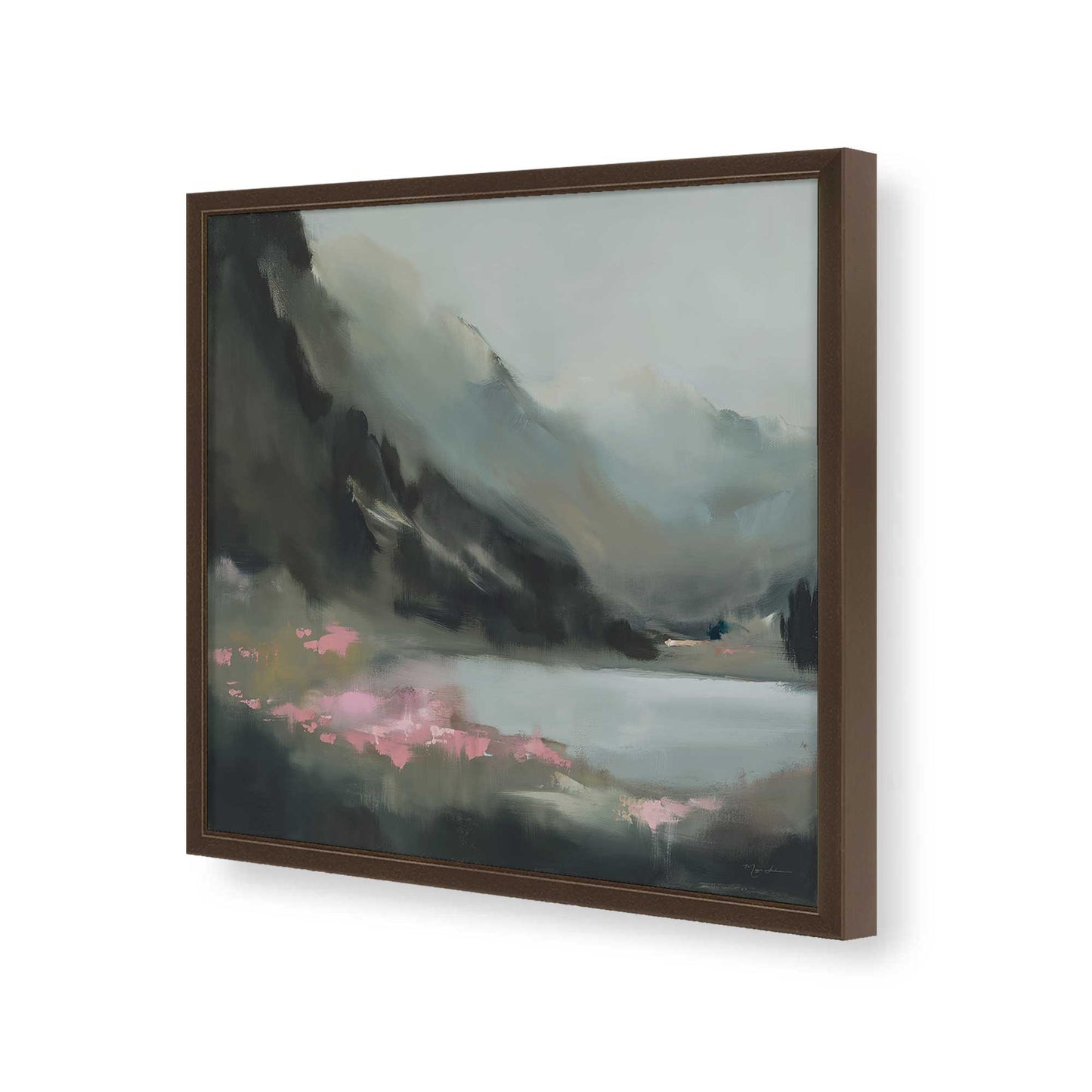 [Color:Espresso], Picture of art in a Espresso frame of the corner