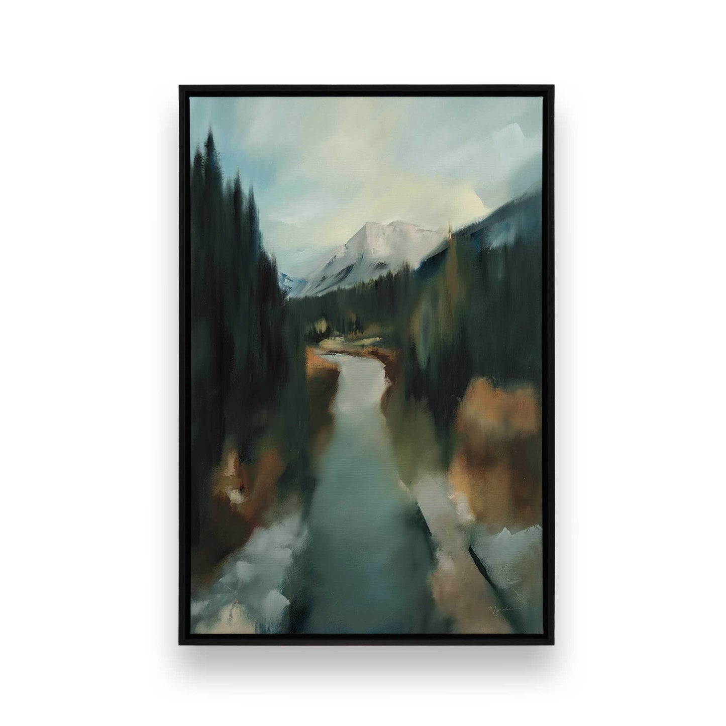 [Color:Satin Black], Picture of art in a Satin Black frame
