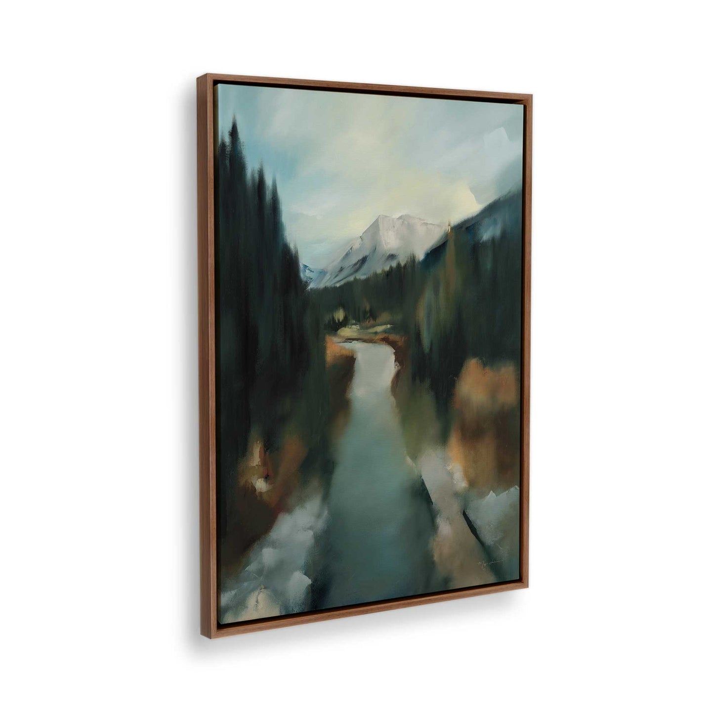 [Color:Walnut], Picture of the corner of the art