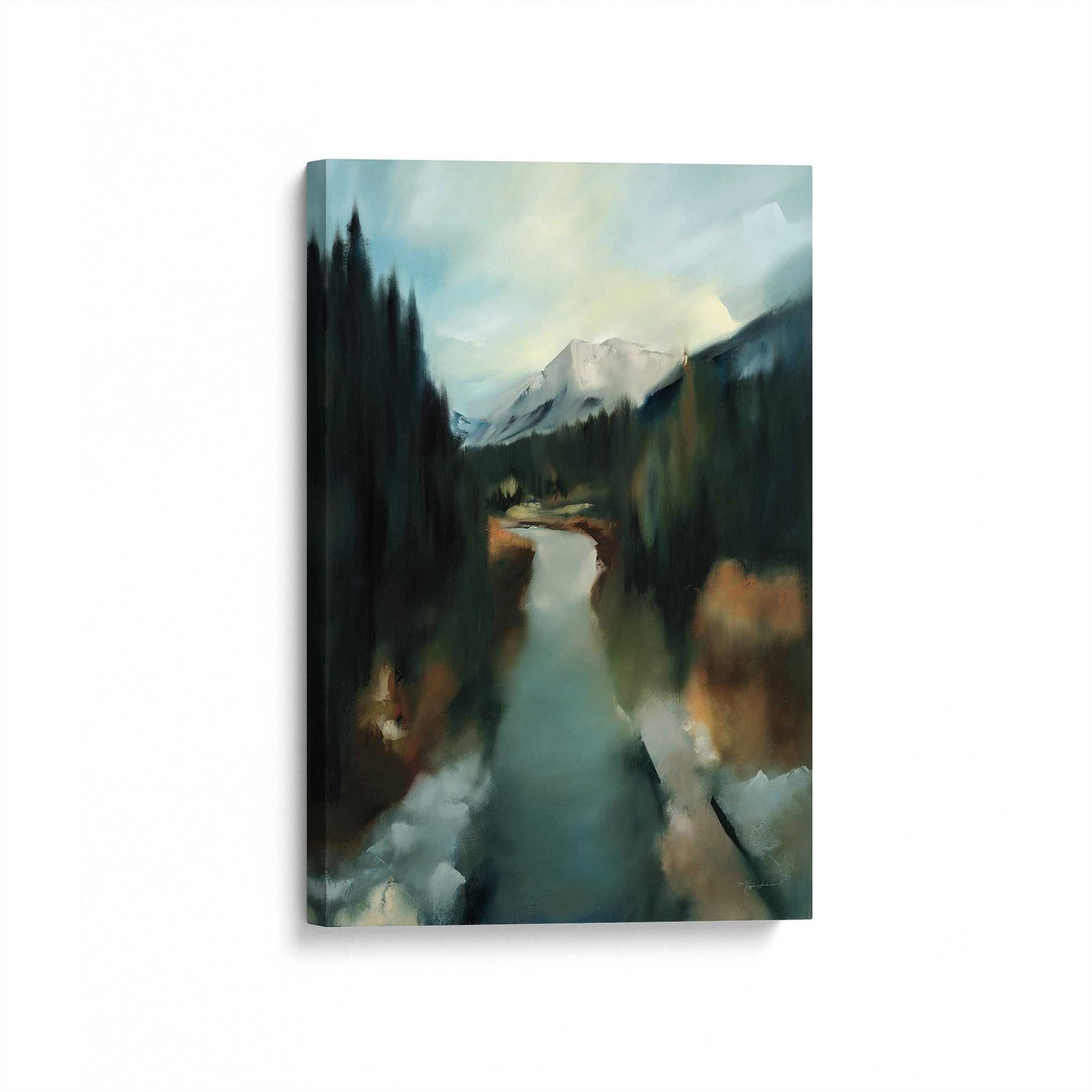 [Color:Stretched Canvas], Picture of art at an angle