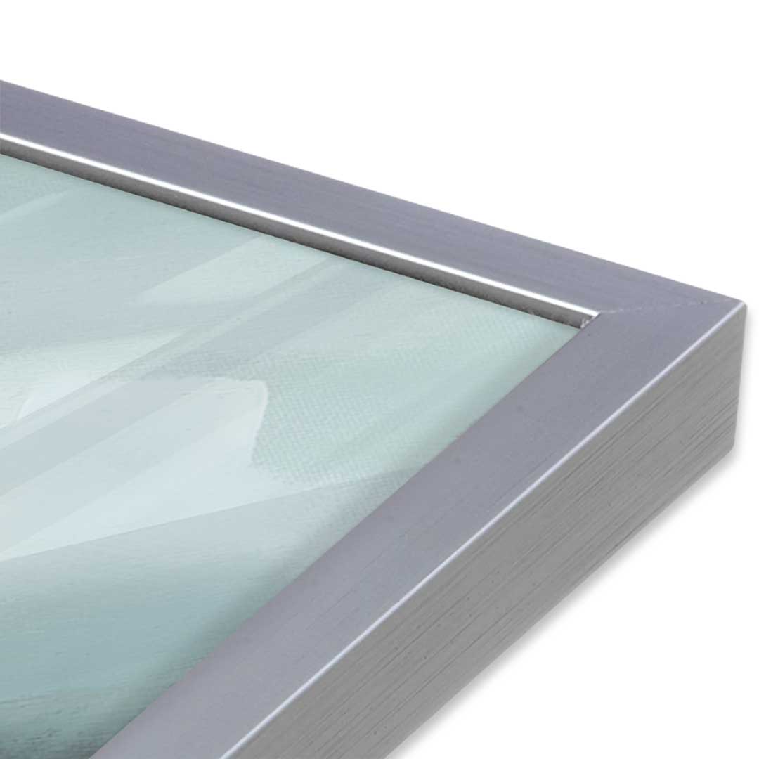 [Color:Polished Chrome], Picture of art in a Polished Chrome frame at an angle