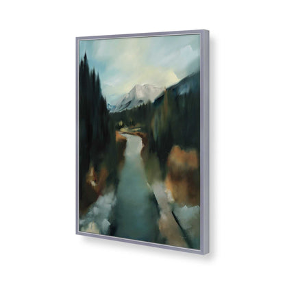 [Color:Polished Chrome], Picture of art in a Polished Chrome frame of the corner