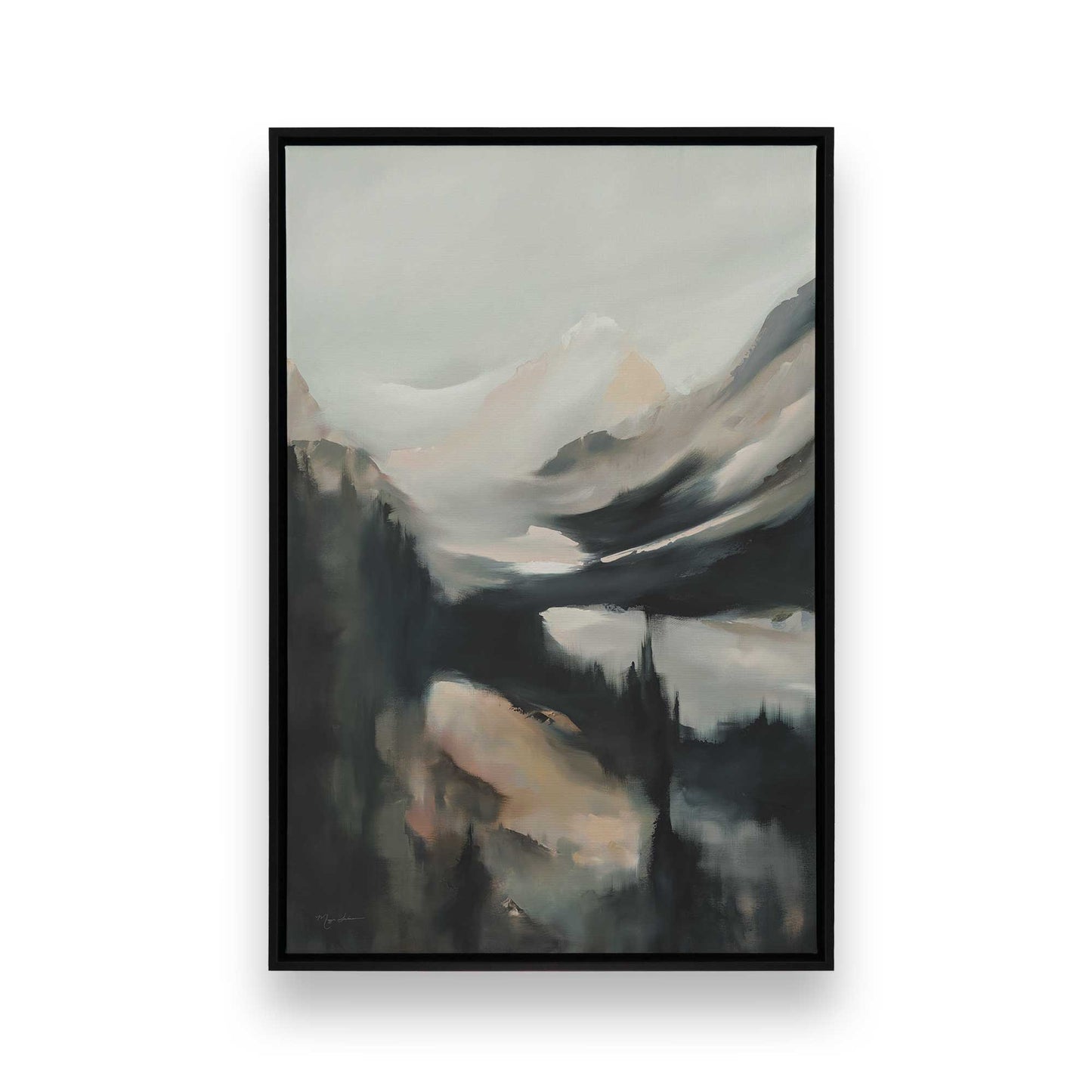 [Color:Satin Black], Picture of art in a Satin Black frame