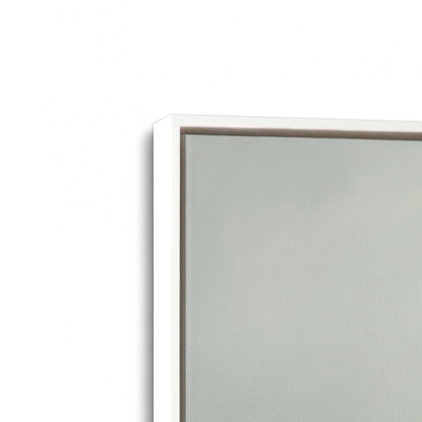 [Color:Opaque White], Picture of art in a White frame at an angle