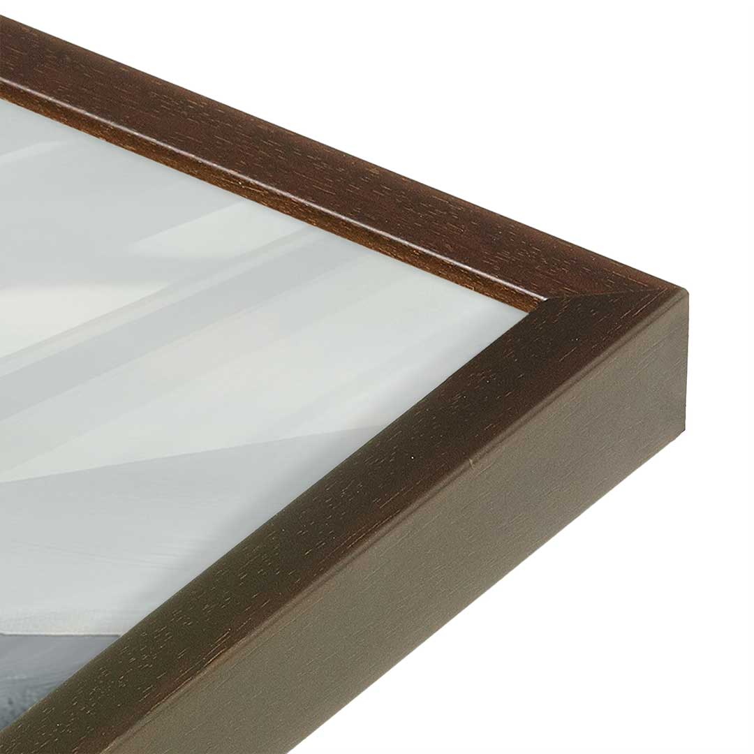 [Color:Belvinder Brown], Picture of art in a Belvinder Brown frame at an angle