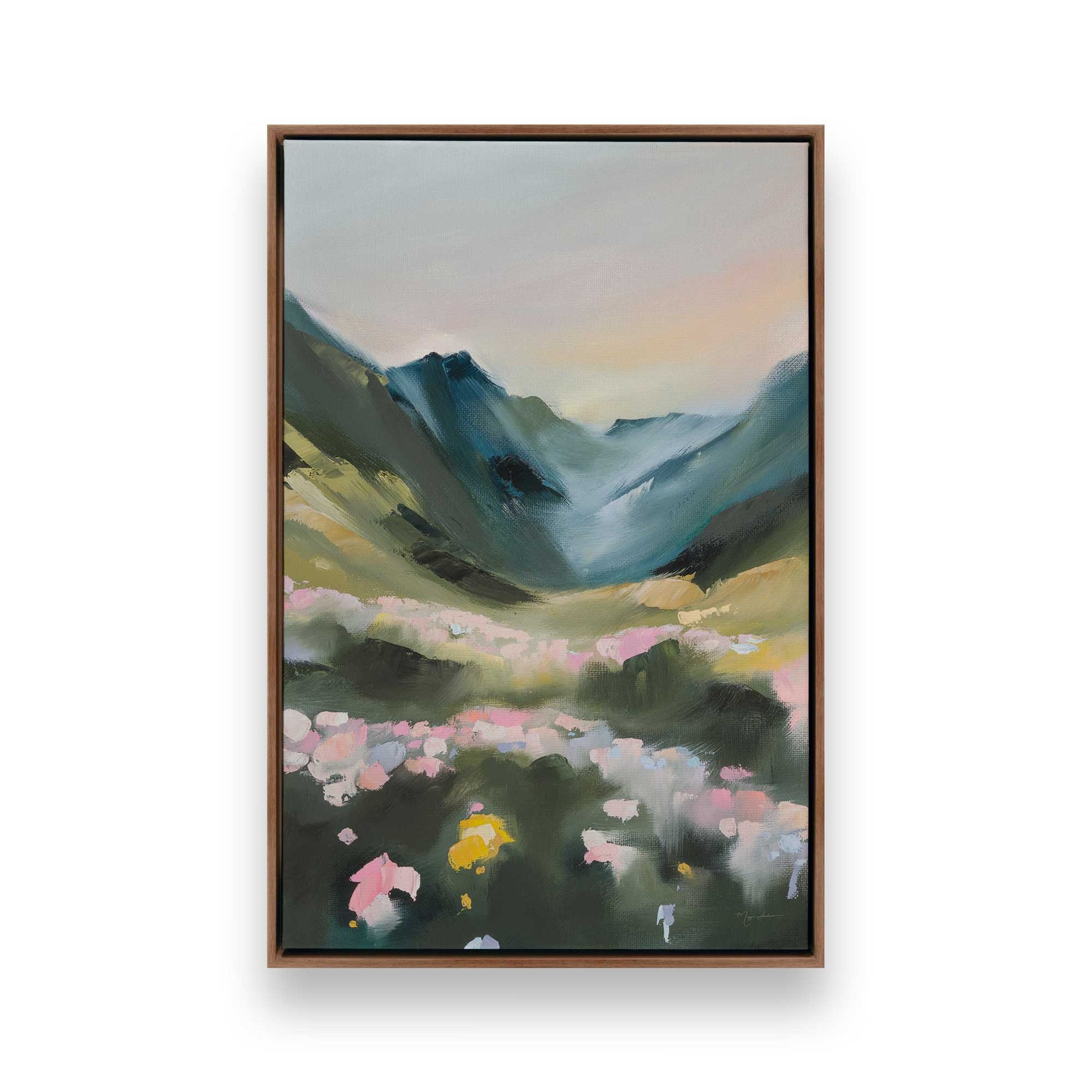 [Color:Walnut], Picture of art in a Walnut frame