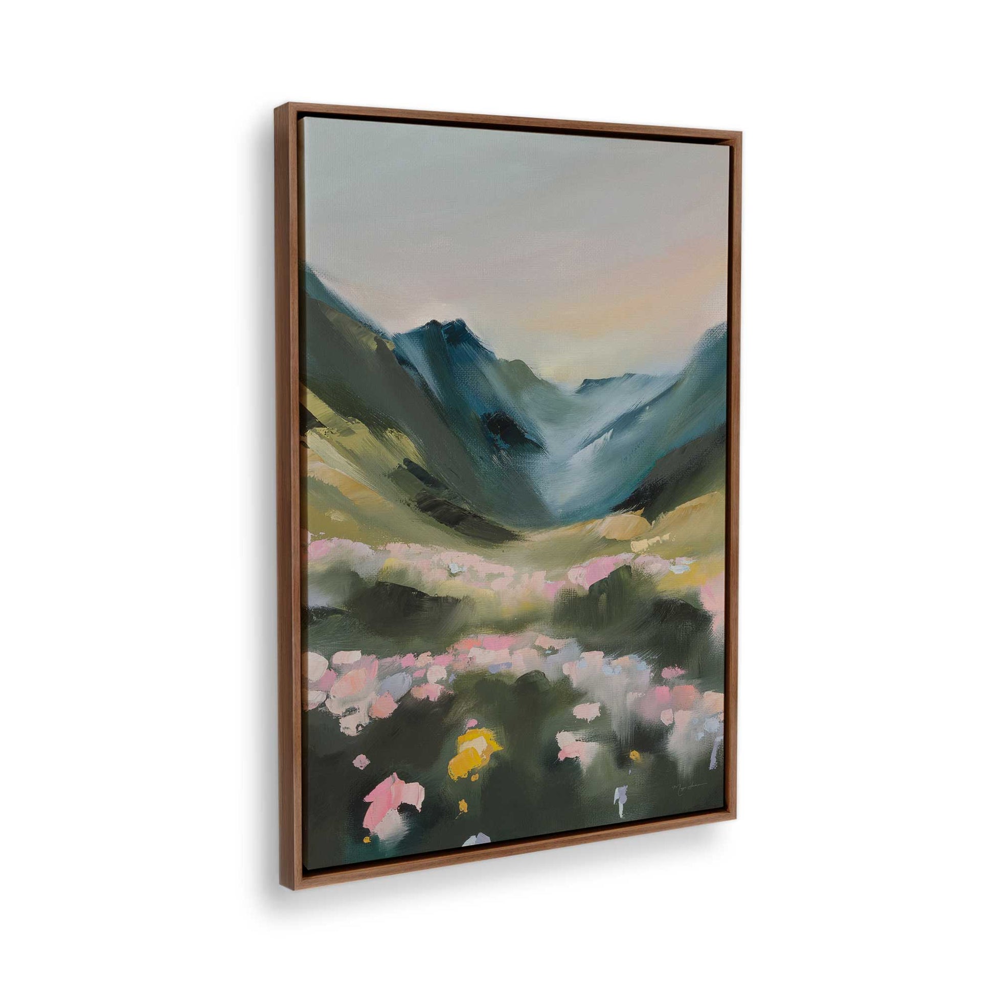 [Color:Walnut], Picture of the corner of the art
