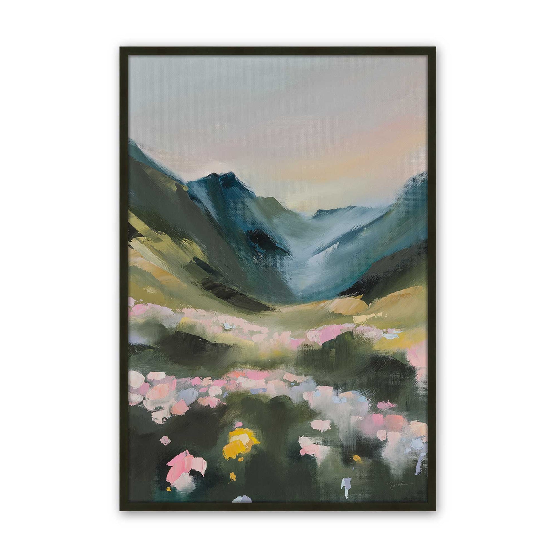 [Color:Satin Black], Picture of art in a Satin Black frame