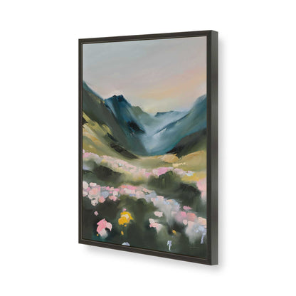 [Color:Satin Black], Picture of art in a Satin Black frame of the corner