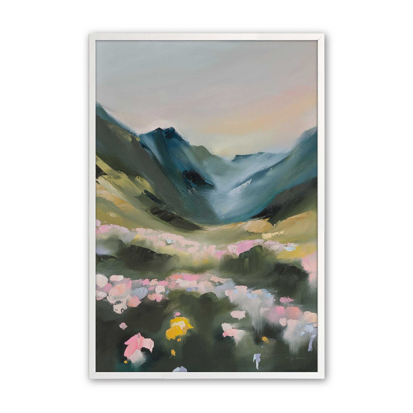 [Color:Opaque White], Picture of art in a Opaque White frame