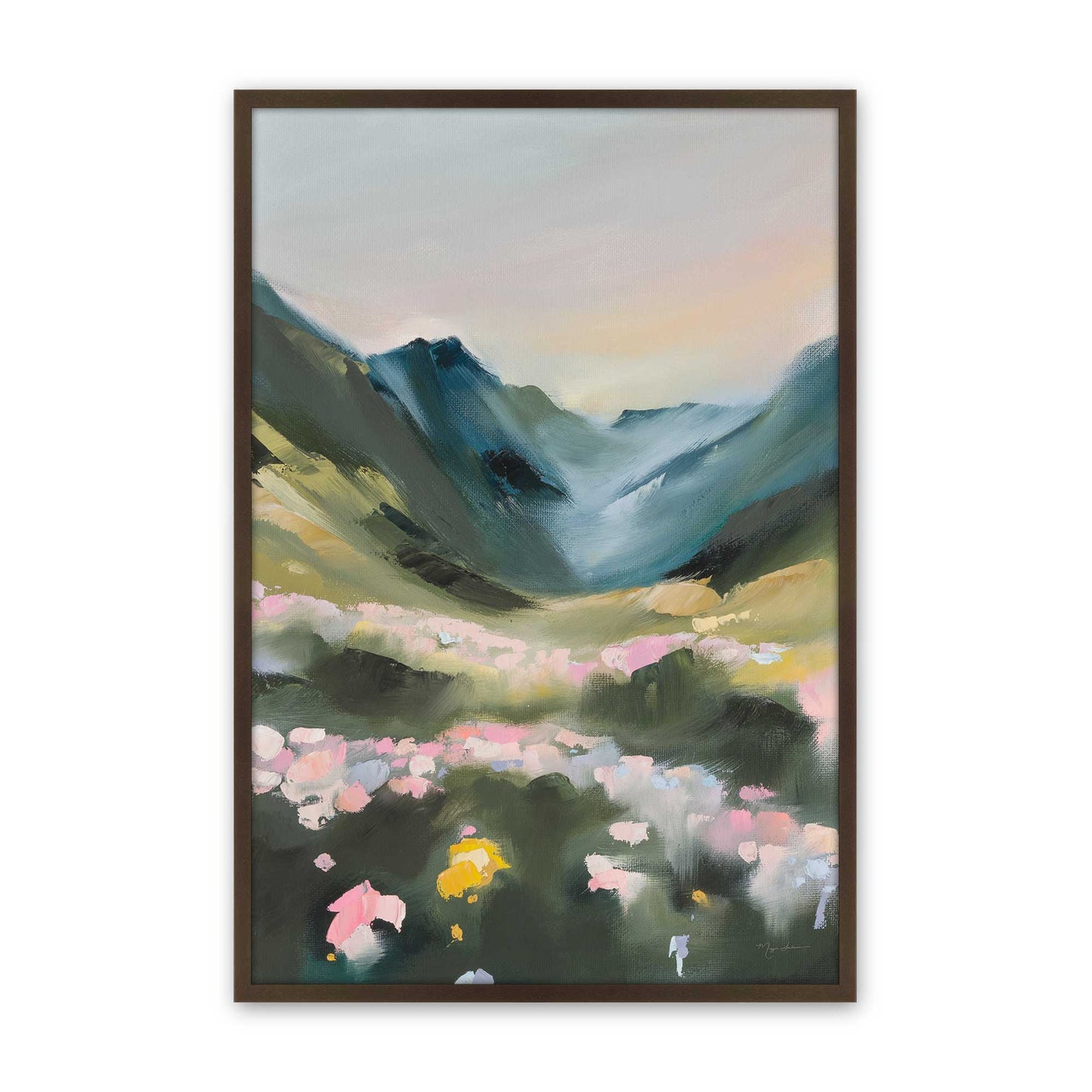 [Color:Belvinder Brown], Picture of art in a Belvinder Brown frame