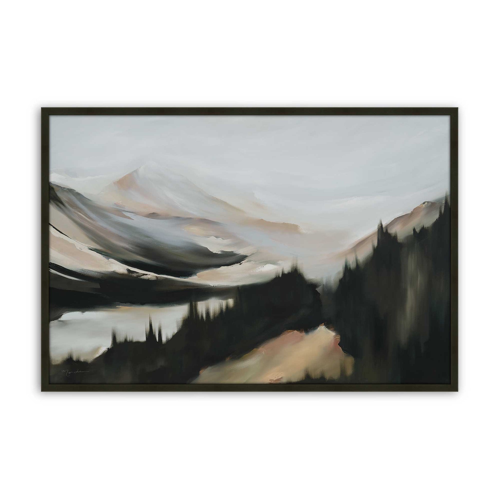 [Color:Satin Black], Picture of art in a Satin Black frame