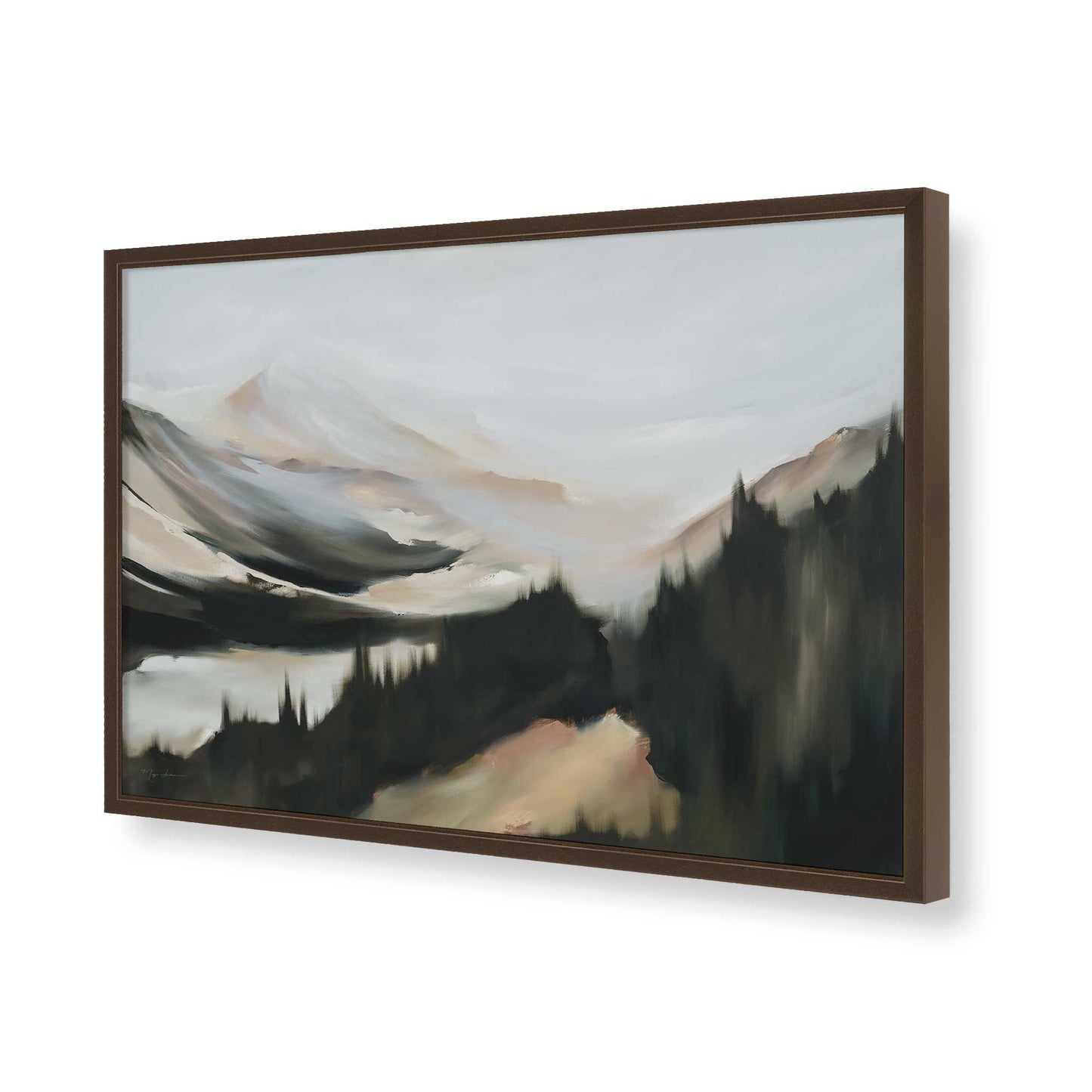 [Color:Belvinder Brown], Picture of art in a Belvinder Brown frame of the corner