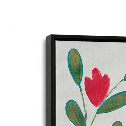 [Color:Satin Black], Picture of art in a Satin Black frame at an angle