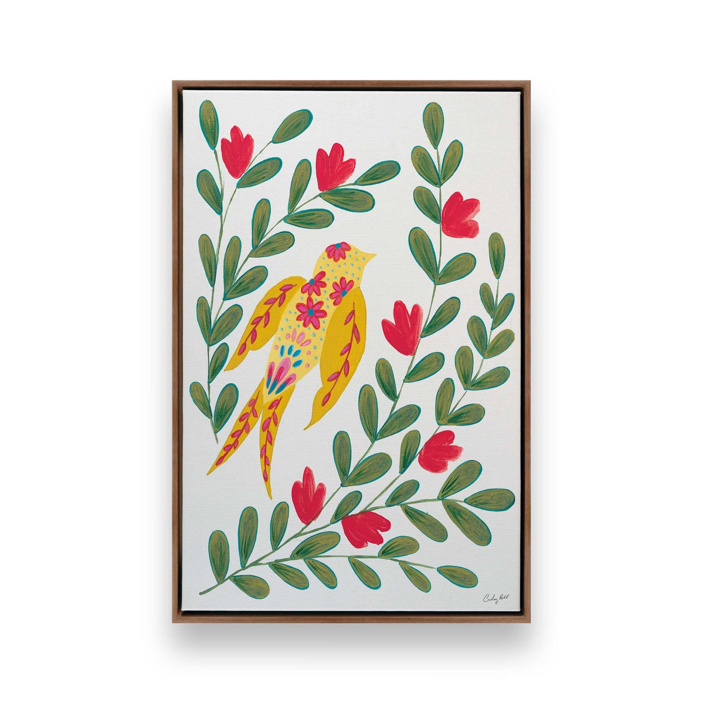 [Color:Walnut], Picture of art in a Walnut frame