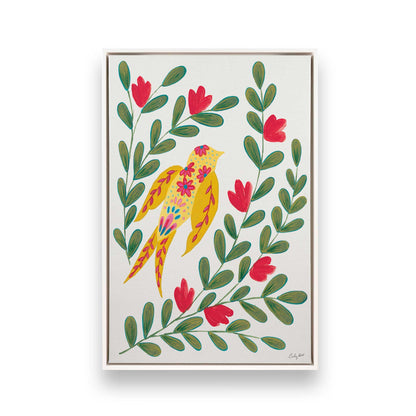 [Color:Opaque White], Picture of art in a White frame