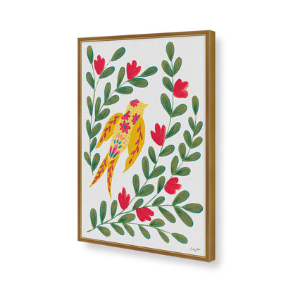 [Color:Polished Gold], Picture of art in a Polished Gold frame of the corner
