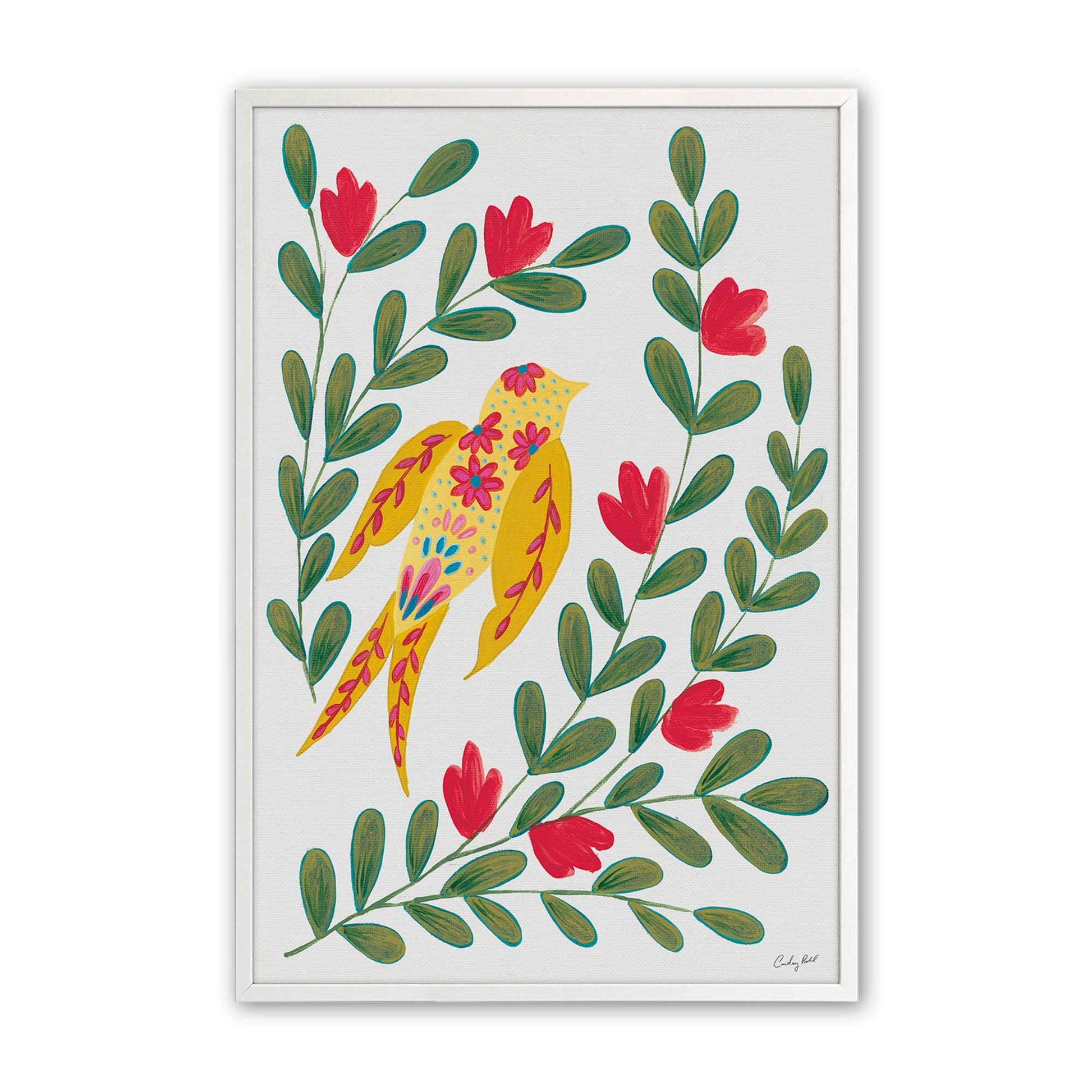 [Color:Opaque White], Picture of art in a Opaque White frame